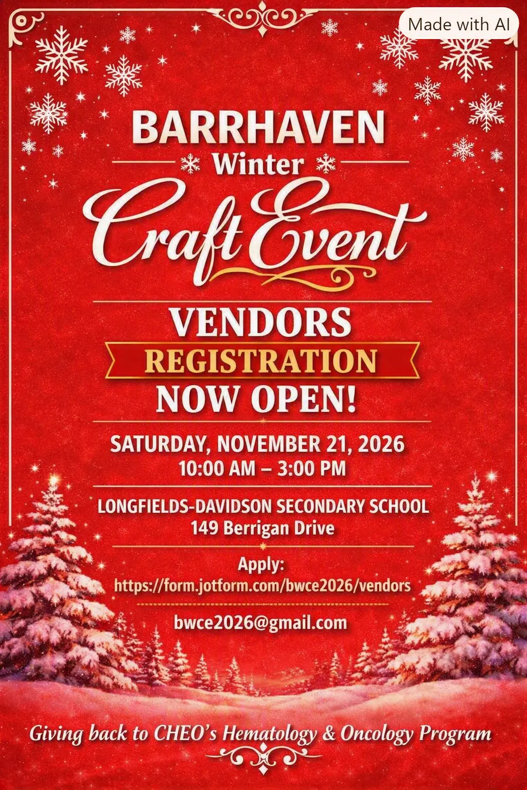 Barrhaven Winter Craft Event
